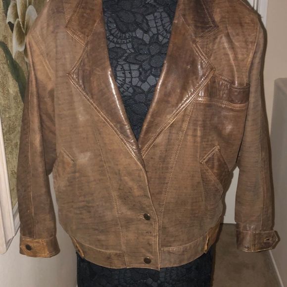 Winlit Other - Vintage Leather Bomber Jacket